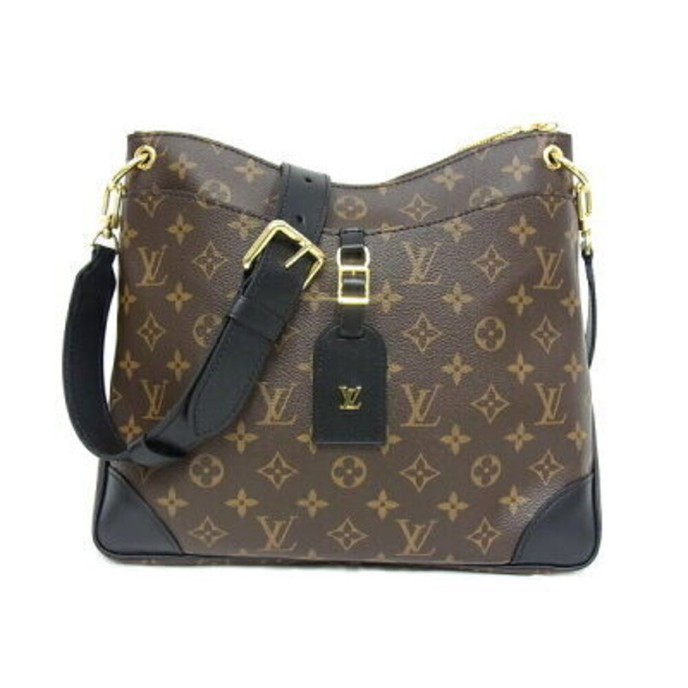 Louis Vuitton Leather Odeon NM Noir Black Shoulder Bag
